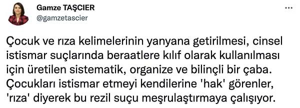 16. CHP Ankara Milletvekili Gamze Taşcıer: