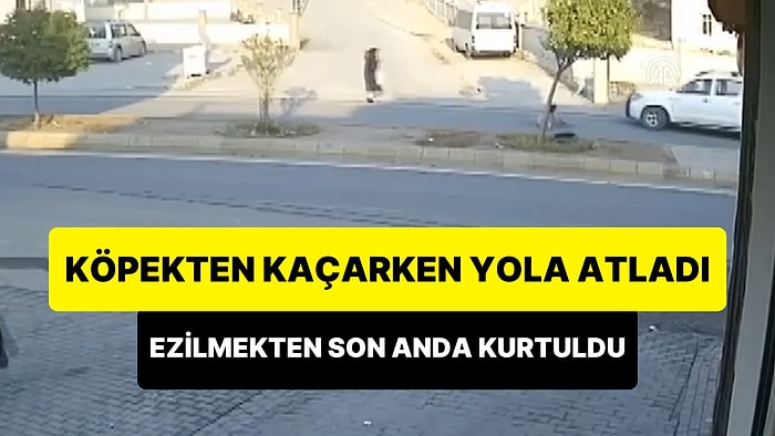 Kaçtığı Köpek Tarafından Yere Düşürülen Çocuk Ezilmekten Son Anda Kurtuldu