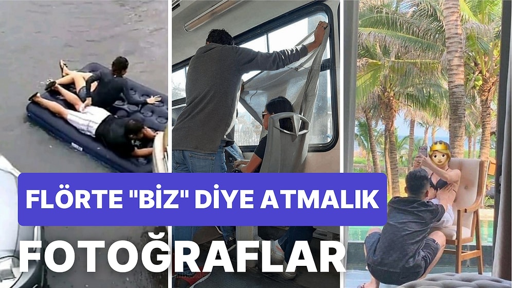 Flörte 'Biz' Diye Atmalık Fotoğrafları Paylaşarak Hem Güldüren Hem de Romantikliğin Dibine Vuran Kişiler