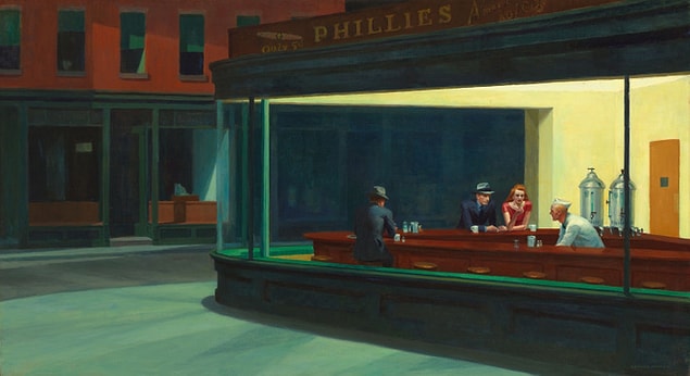 2. Edward Hopper - Les noctambules