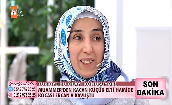 Günler sonra ise küçük elti Hamide, Esra Erol'un girişimleri ile İstanbul'a dönme kararı almıştı. Duman, "Onlarla bir ilgim olmadığı için çocuklarım ve eşimin yanına geri dönmek istedim." ifadelerini kullanmıştı.
