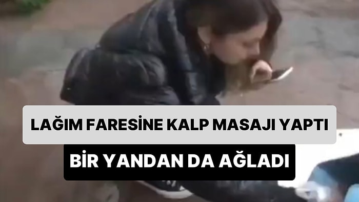 İzmir'de Bir Kadın Yağmur Sularında Ölen Lağım Faresine Ağlayarak Kalp Masajı Yaptı