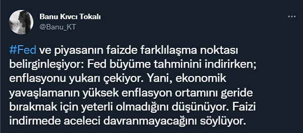 Bu noktadan sonra Powell'ın söyleyecekleri öne çıkıyor.