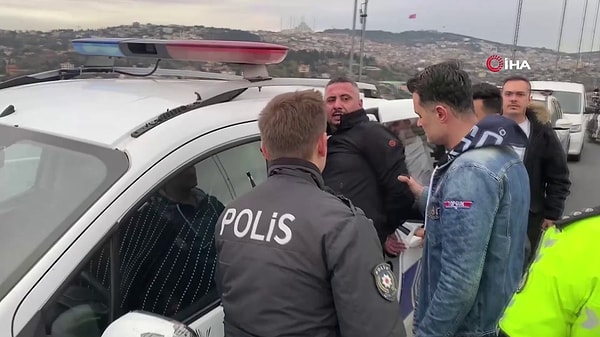 Şahıs polis tarafından yakalanarak polis merkezine götürüldü