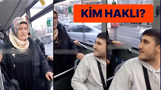 Otobüste Yaşlı Kadına Yer Vermeyen Öğrenci Sosyal Medyayı İkiye Böldü