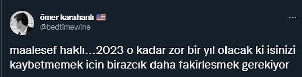 2023'ün zor bir yıl olacağı öngörüldüğünden hem 2022'de reelde eriyen alım gücünü geri almanın hem de geleceğe yönelik proaktif olarak enflasyondan korunmanın içgüdüsü yorumlarda da görüldü.