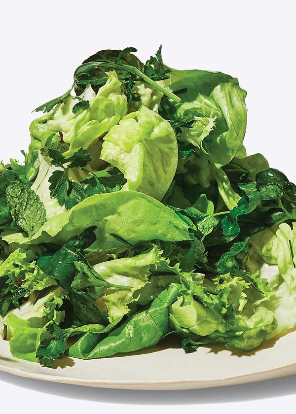 7. Yeşillik salatası: