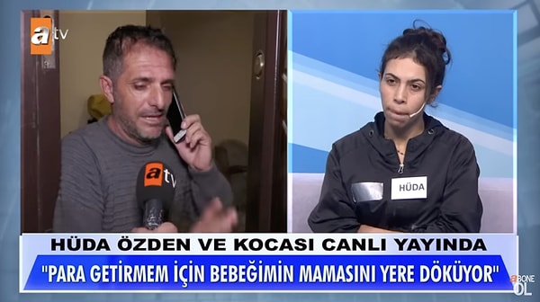 "Gece çalışmaya gitmem için bebeğin mamasını yere döküyordu" dedi. Ferdi de 2 kere bebeğin mamasını döktüğünü kabul etti.