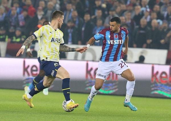 Süper Lig'in 15. haftasında Trabzonspor ile Fenerbahçe kozlarını paylaştı.
