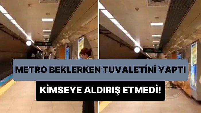 İstanbul'da Bir Kişi Metro Beklediği Sırada İnsanların İçinde Tuvaletini Yaptı