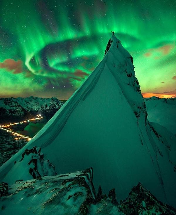 5. Norveç'teki kutup ışıkları 😍
