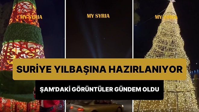 Suriye'nin Başkenti Şam'daki Yılbaşı Kutlamaları İçin Yapılan Hazırlıkları Gösterdiği İddia Edilen Görüntüler