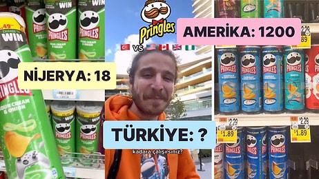 Asgari Ücretle Çalışan Bir Kişi Türkiye'de ve Diğer Dünya Ülkelerinde Ayda Kaç Tane Pringles Alabilir?