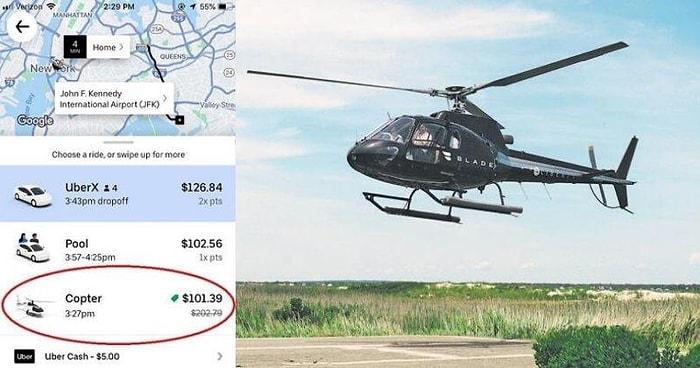 Uber'le 100 Dolara Helikopter Turu Videosu Twitter'da Gündem Oldu