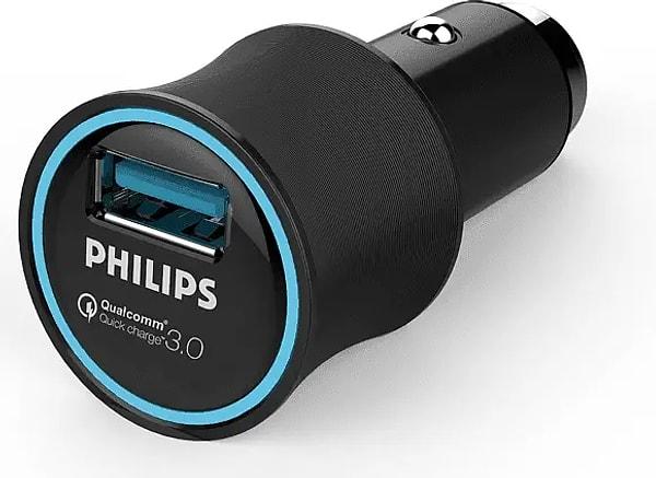 PHILIPS USB Çıkışlı Q3 Araç İçi Şarj Cihazı