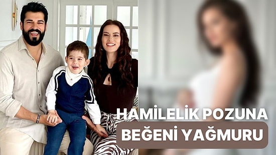 "Kavuşmaya Az Kaldı" 7 Aylık Hamile Olan Fahriye Evcen'nin Güzeller Güzeli Hamilelik Pozu