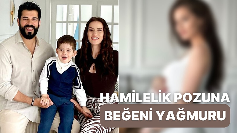 "Kavuşmaya Az Kaldı" 7 Aylık Hamile Olan Fahriye Evcen'nin Güzeller Güzeli Hamilelik Pozu