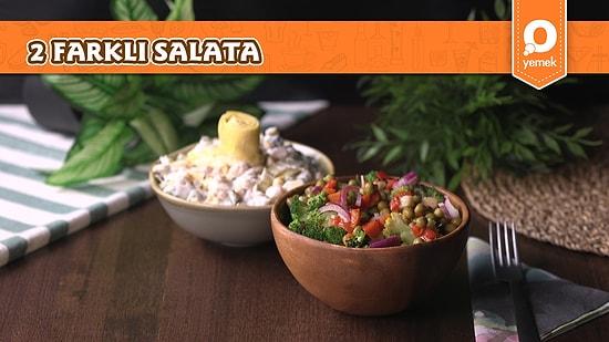Pratik 2 Farklı Baklagil Salatası Nasıl Yapılır?