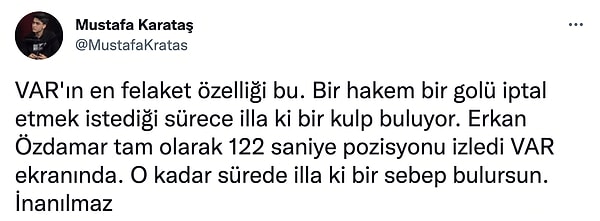 Maçın ardından ise tüm gözler iptal edilen goldeydi👇