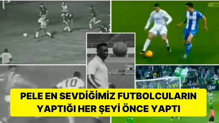 Pele'nin Bildiğimiz Bütün Futbol Hareketlerini Herkesten Önce Yaptığını Görünce Bir Şok Yaşayacaksınız!
