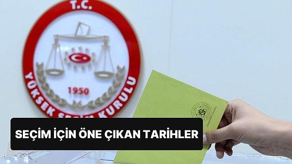 Cumhurbaşkanı Recep Tayyip Erdoğan başkanlığında toplanan AK Parti MYK toplantısında seçim tarihi ile ilgili değerlendirmeler yapıldı. Yaklaşık 4 saat süren toplantıda, seçim işleri başkanı Ali İhsan Yavuz olabilecek tarihler için sunum yaptı.