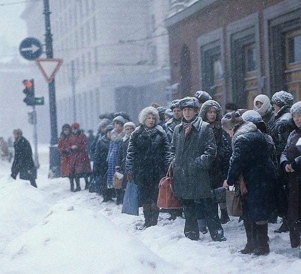 18. 1977 yılında Moskova'da kış: