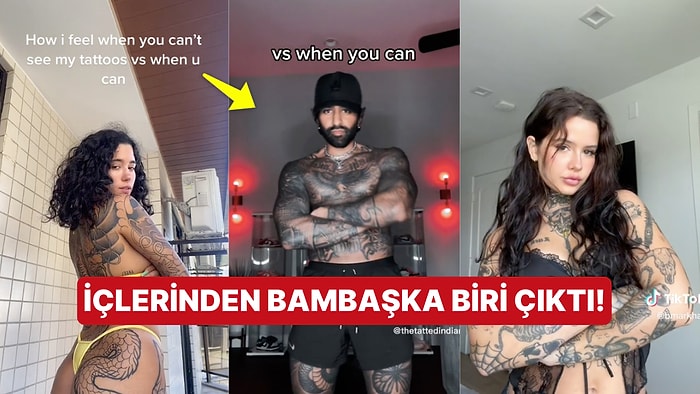 Melek Gibi Görünen TikTok Kullanıcıları Soyununca Şeytana Benzedi: Dövmeleri Çok Konuşuldu!