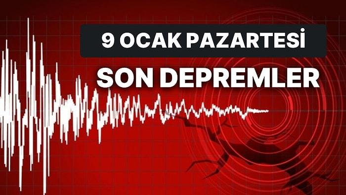 Elazığ'da Deprem mi Oldu, Kaç Büyüklüğünde? 9 Ocak Pazartesi AFAD ve Kandilli Rasathanesi Son Deprem Listesi