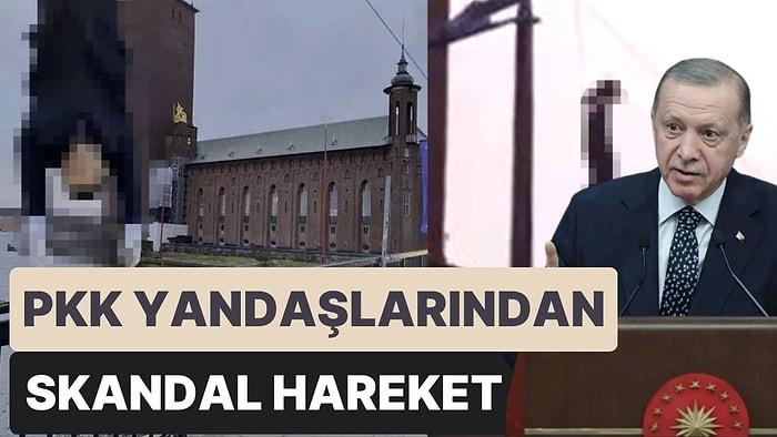 İsveç'te, Cumhurbaşkanı Recep Tayyip Erdoğan'ın Maketini Astılar!