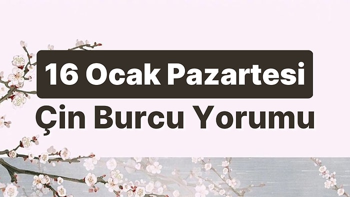 16 Ocak Pazartesi Çin Burcuna Göre Günün Nasıl Geçecek?