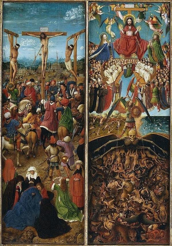 3. The Crucifixion; The Last Judgment (1440 – 1441) -  Jan van Eyck