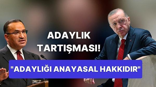Adalet Bakanı Bekir Bozdağ, seçim tarihinin dün işaret edilmesi ile Cumhurbaşkanı Tayyip Erdoğan'ın adaylığı tartışmalarının yeniden başlaması üzerine  "Sayın cumhurbaşkanımızın adaylığı anayasal hakkıdır. Hiç bir hukuki engel söz konusu değildir " dedi.