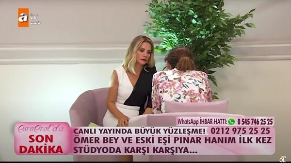 Ömer'in ve Meliha'nın iddialarının ardından eski eş Pınar canlı yayına çıkarak beklenen büyük yüzleşme gerçekleşmişti.