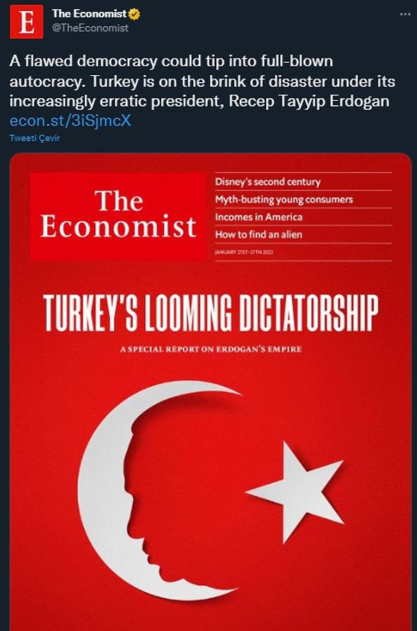 İngiltere merkezli The Economist dergisi, 21 Ocak tarihli sayısında AK Parti Genel Başkanı ve Cumhurbaşkanı Recep Tayyip Erdoğan ile ilgili özel bir dosya hazırladı. İşte dosyadan satır başları: