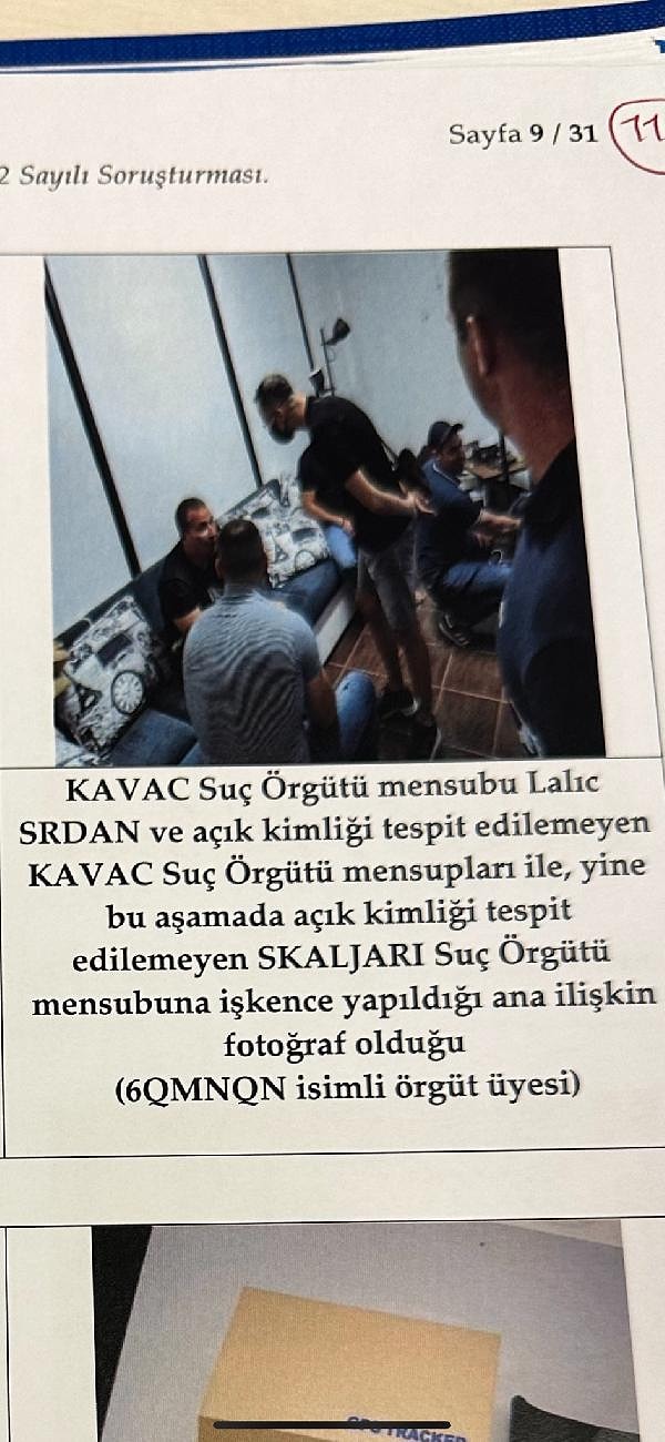 İddianamede, Jovan Vukotiç suikastinin organizatörü olduğu iddia edilen Radoje Zivkoviç'in, Skaljari'nin yüksek dereceli üyelerinden Risto Mijanoviç'in 9 Kasım 2020'de İstanbul'da kaçırılıp işkenceyle öldürülmesi olayının da organizatörü olduğu belirtildi. Savcılık, Mijanoviç'in öldürülmesine ilişkin olayı Kavackı suç örgütünün ikinci eylemi olarak ayrı bir soruşturma şeklinde yürütüyor.