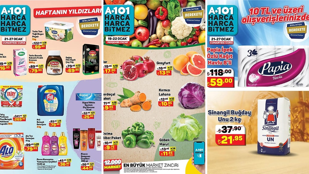 21 - 27 Ocak 2023 A101 Haftanın Yıldızları Kataloğu