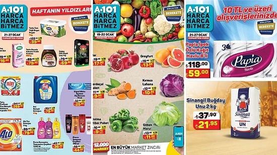 21 - 27 Ocak 2023 A101 Haftanın Yıldızları Kataloğu