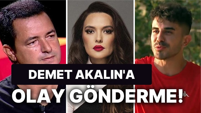 Survivor Yarışmacısı Halil İbrahim Göker'in Demet Akalın'a Yaptığı Gönderme Olay Yarattı!