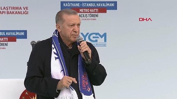 Cumhurbaşkanı Erdoğan, 22 Ocak 2023 Pazar günü yaptığı Havalimanı metrosu olarak geçen Kağıthane-İstanbul Havalimanı hattının açılışında, 1994-1998 yılları arasında yürüttüğü İstanbul Büyükşehir Belediye Başkanlığı görevinde yaptıklarından bahsetti.