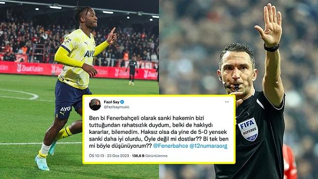 Fenerbahçe'nin Ümraniyespor'u Yendiği ve Hakem Kararlarının Tartışıldığı Maça Gelen Sosyal Medya Tepkileri