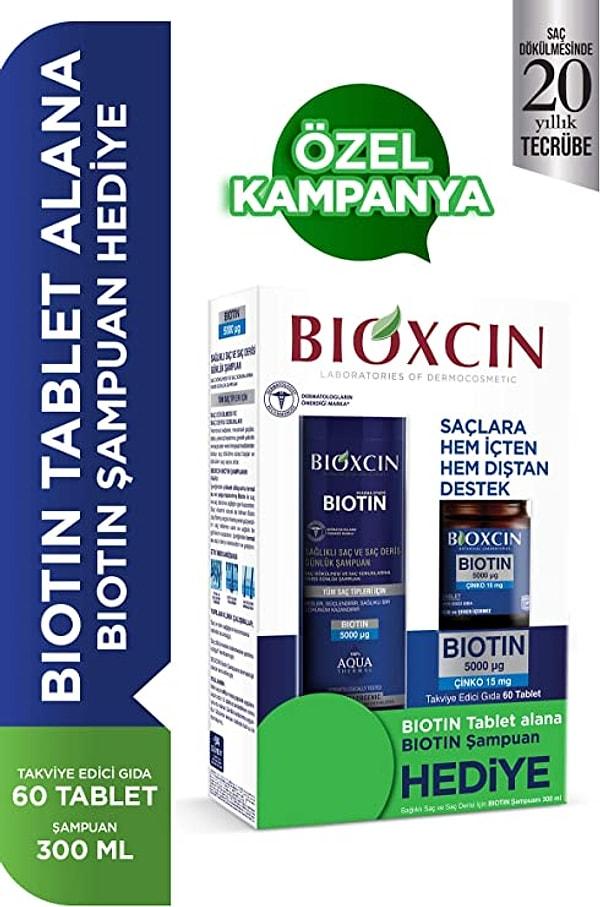 9. Bioxcin Biotin Günlük Şampuan & 15 mg Çinko 60 Tablet