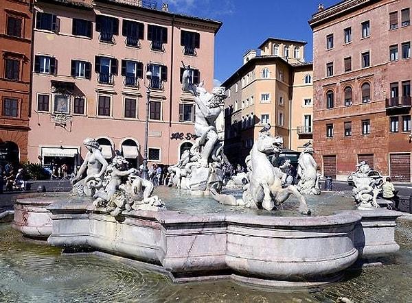 Neptune Fountain, 1574, Piazza Navona, Rome