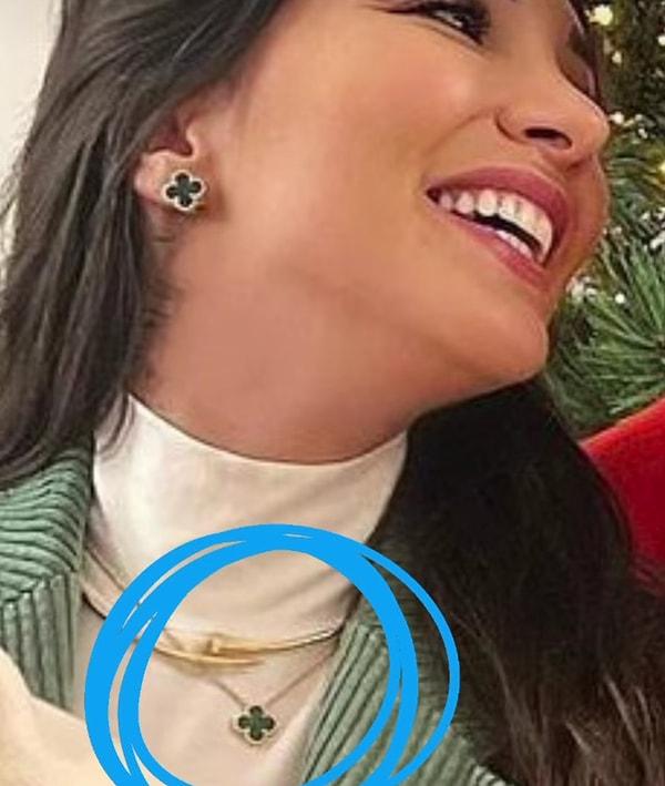 Aynı kolye Keita Balde'nin eşi Simona Guatieri'de de var. Lüks mücevher markası Van Cleef & Arpels'a ait olan kolyenin ikisinde olması tesadüf mü?