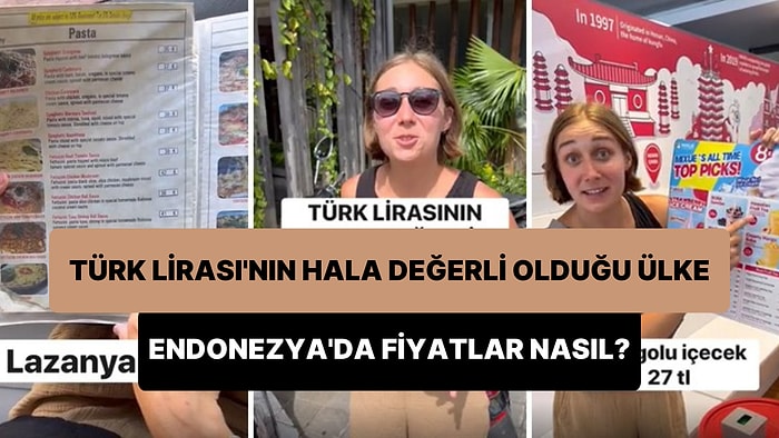 Endonezya'ya Giden Çift 'Türk Lirası'nın Hala Değerli Olduğu Ülke' Diyerek Bali'deki Fiyatları Paylaştılar