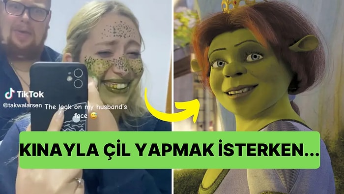 Kınayla Kendine Çil Yapmak İsterken Shrek'teki Fiona'ya Dönüşen Bahtsız Kadın