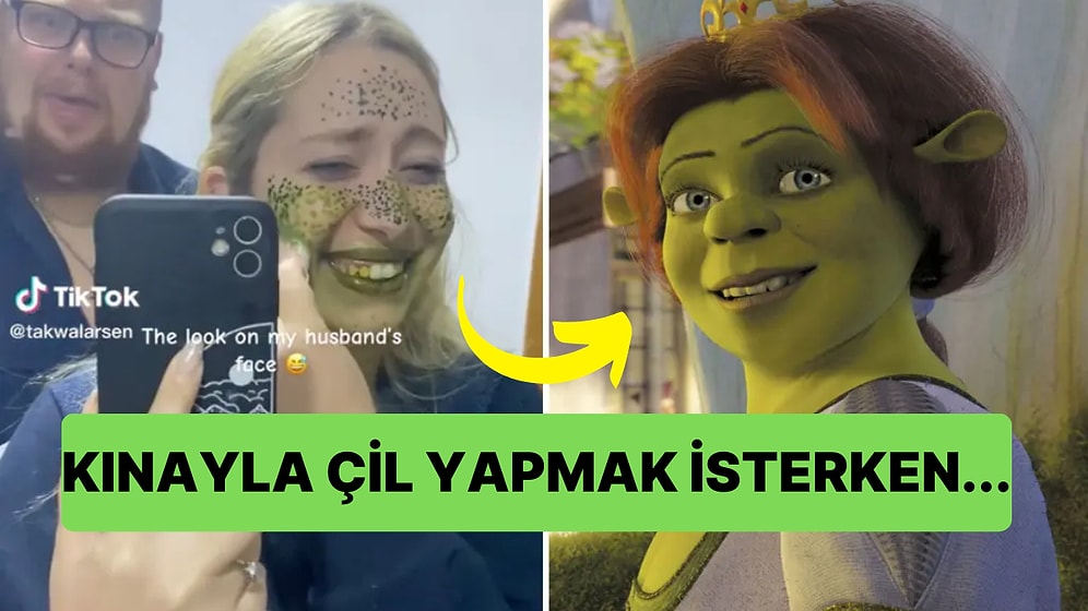 Kınayla Kendine Çil Yapmak İsterken Shrek'teki Fiona'ya Dönüşen Bahtsız Kadın