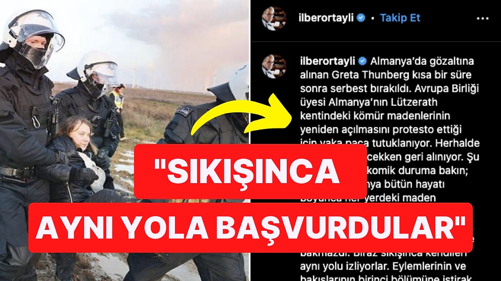 Greta Thunberg’in Tutuklanması ile İlgili İlber Ortaylı'dan "İkiyüzlü Almanya" Açıklaması Geldi