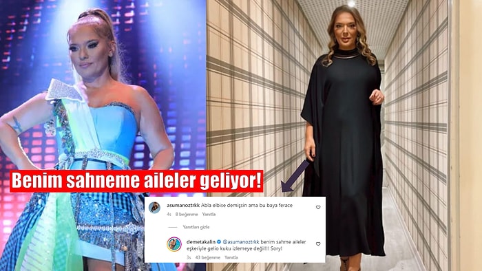 Demet Akalın'dan Açık Sahne Kıyafetlerine İmalı Gönderme!