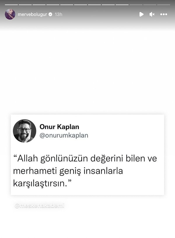 Ardından da Murat Dalkılıç'a gönderme olarak algınan şöyle bir paylaşım yaptı...