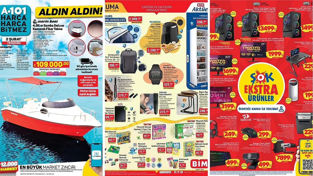 İndirim Günleri Başlıyor! 30 Ocak - 5 Şubat Haftasında A101, BİM ve ŞOK Aktüel Ürünler Listesinde Ne Var?
